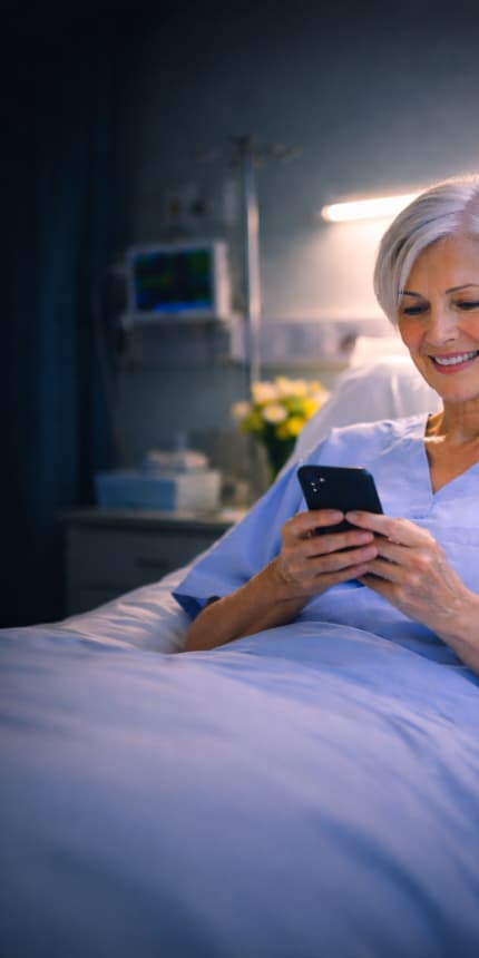 Patient sharing gratitude