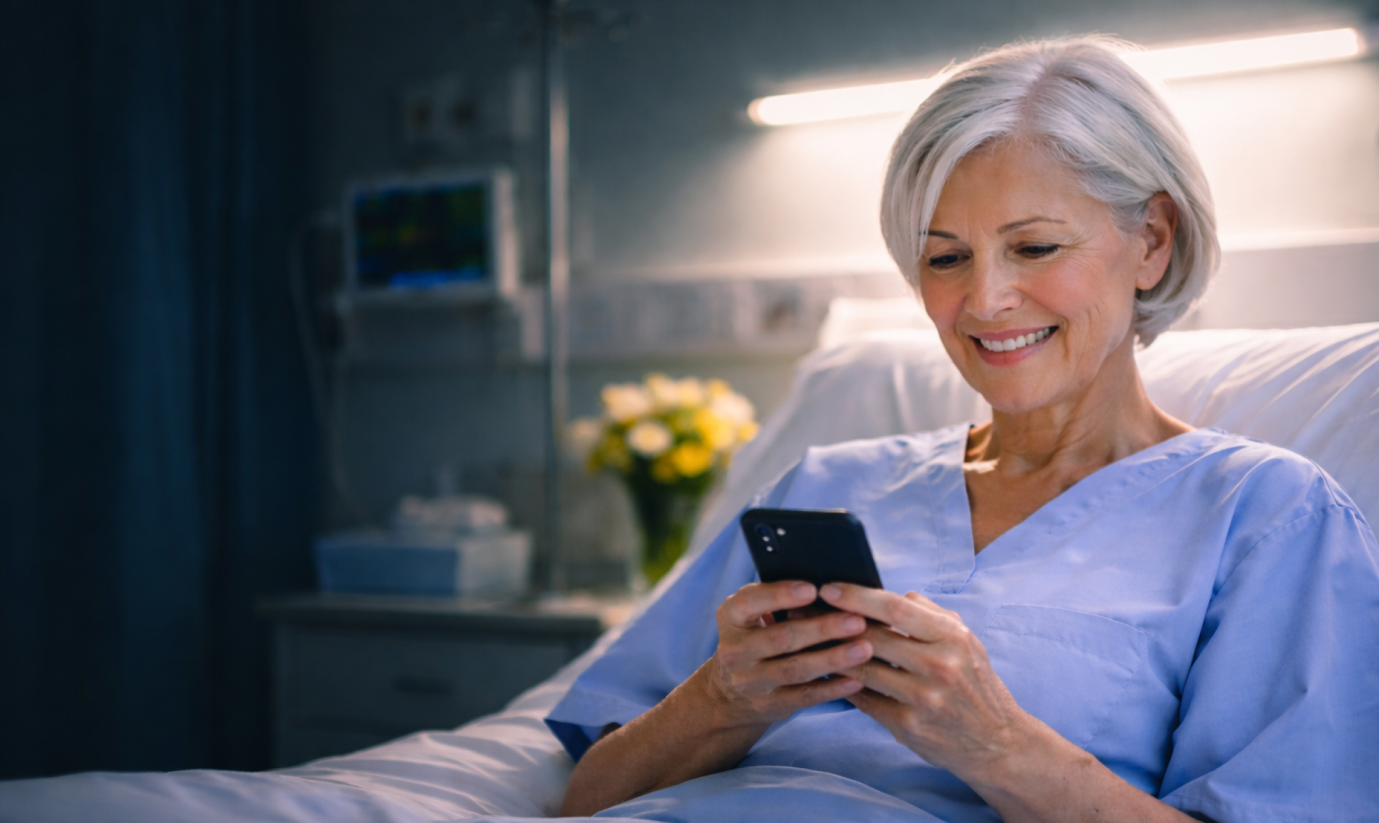 Patient sharing gratitude